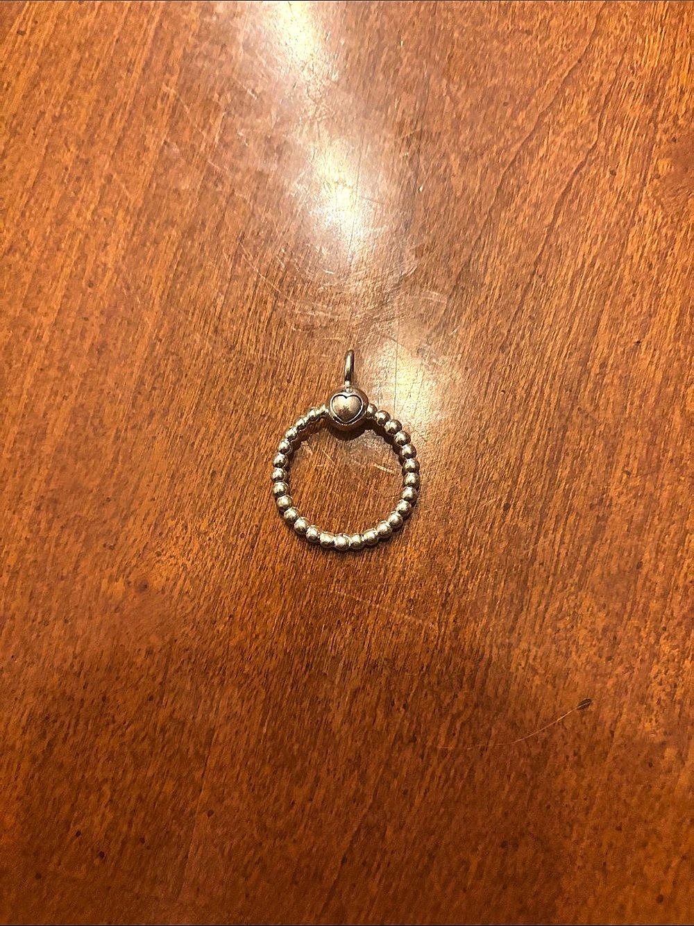 Pandora Moments Small Beaded O Pendant Necklace